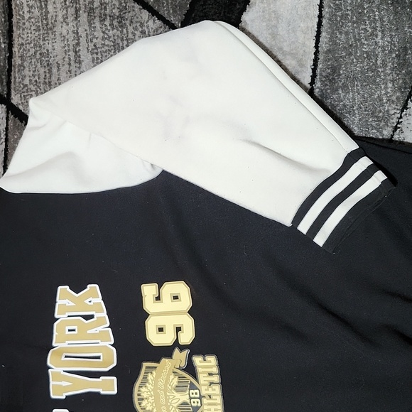 RUE21 NEW YORK 1996 ATHLETIC SNAP-BUTTON FLEECE UNISEX VARSITY JACKET - Picture 14 of 16